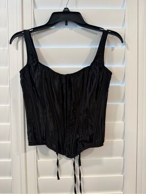 Victoria's Secret Black Satin Corset